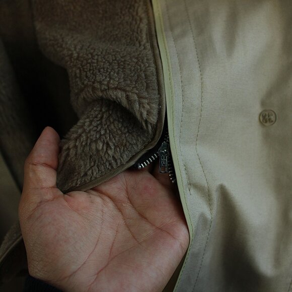 'London Fog' VINTAGE cotton tan size 10 weather wear trench coat - Picture 5 of 11